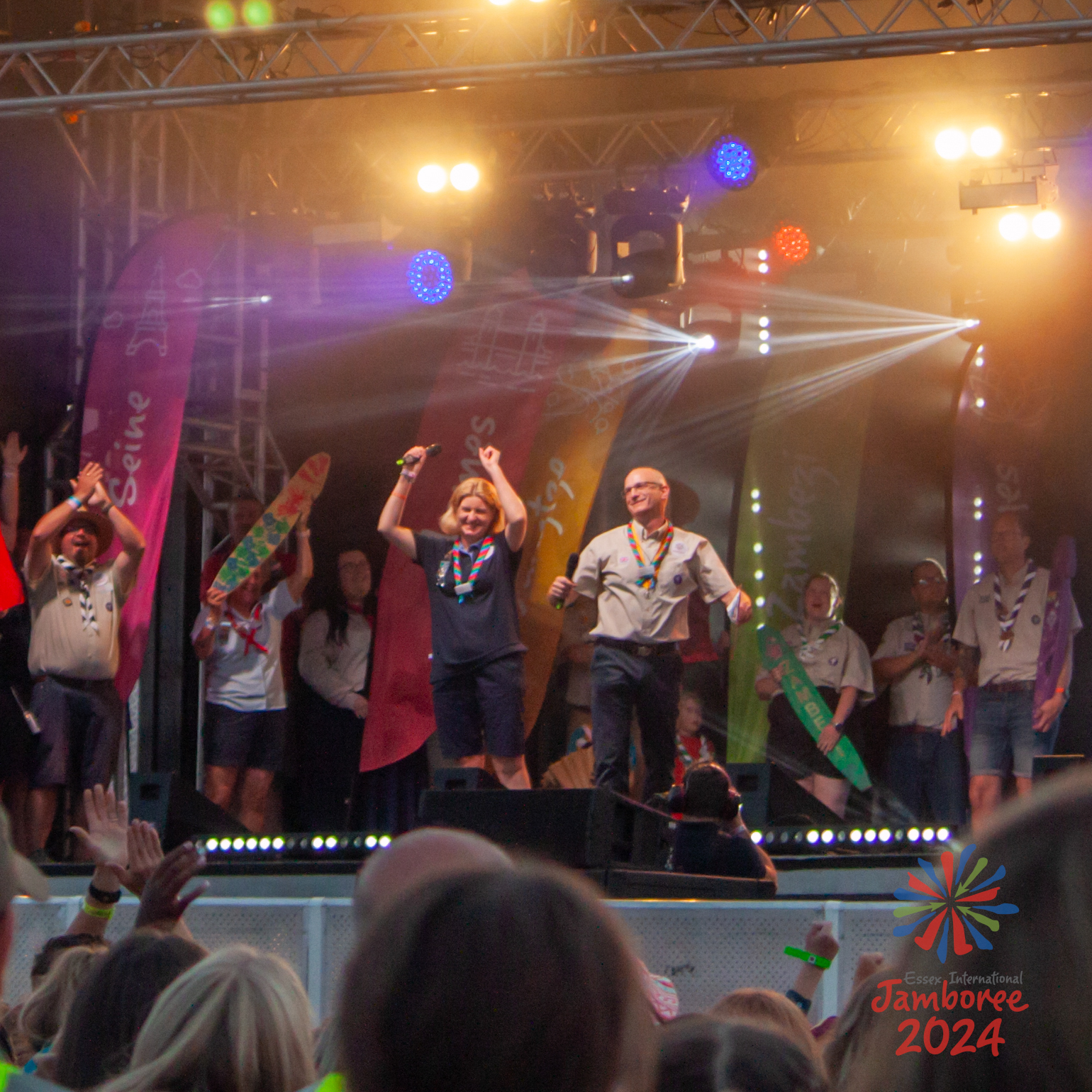 Karen and Paul dancing on the EIJ Main Stage